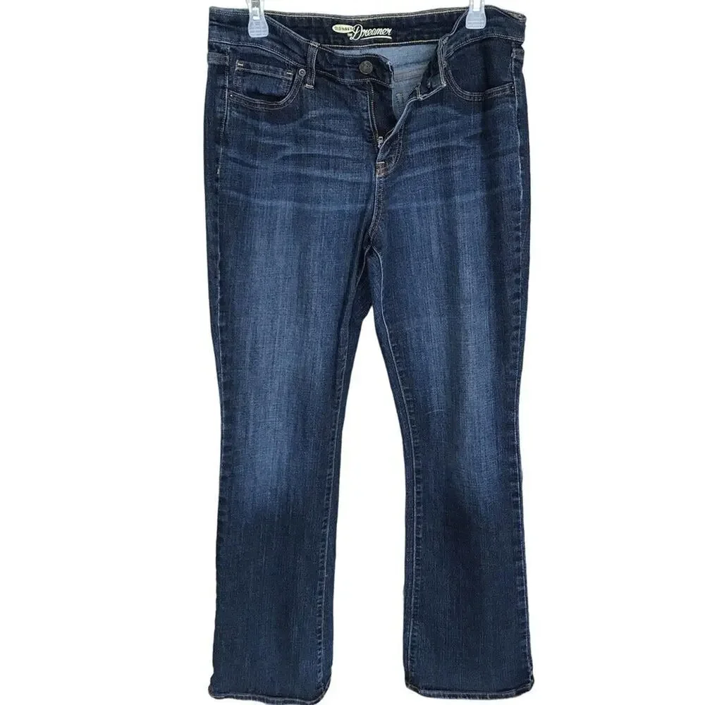 Old Navy Dreamer Boot Cut Stretch Jeans 10R Ladies Nice Buy Pre-Owned
